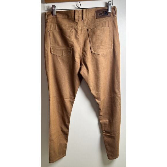 The North Face Womens Sz 6 Cotten Blend Lightweight Brown Straight Stretch Pants - Picture 2 of 9